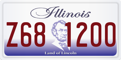 IL license plate Z681200