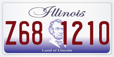 IL license plate Z681210