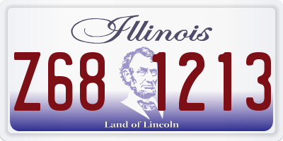 IL license plate Z681213