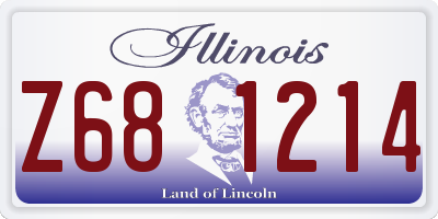 IL license plate Z681214