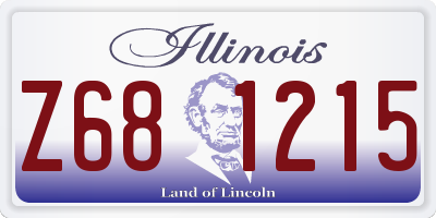 IL license plate Z681215