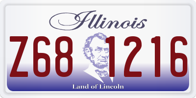 IL license plate Z681216