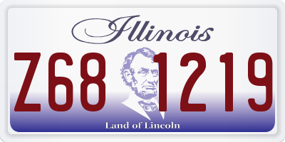 IL license plate Z681219