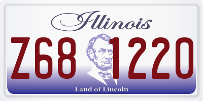 IL license plate Z681220