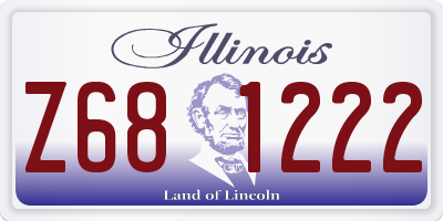 IL license plate Z681222