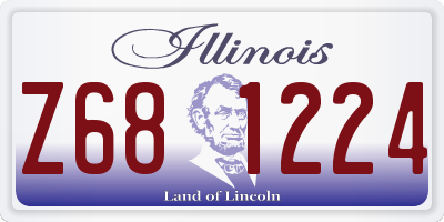 IL license plate Z681224