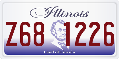 IL license plate Z681226