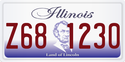 IL license plate Z681230