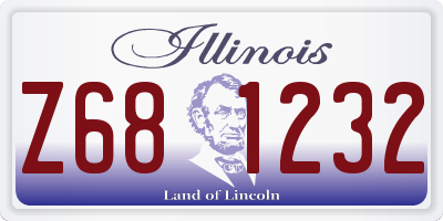 IL license plate Z681232