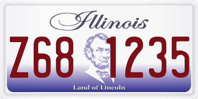 IL license plate Z681235