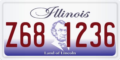 IL license plate Z681236