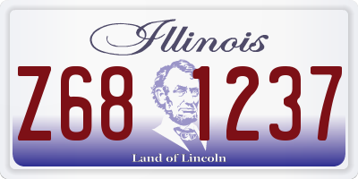 IL license plate Z681237