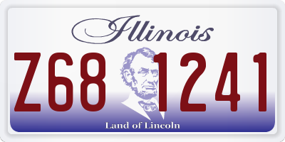 IL license plate Z681241