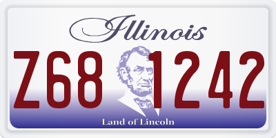 IL license plate Z681242