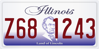 IL license plate Z681243