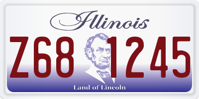 IL license plate Z681245