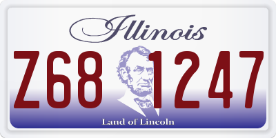IL license plate Z681247
