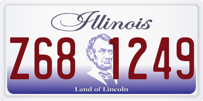IL license plate Z681249