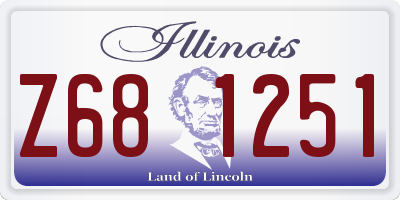 IL license plate Z681251