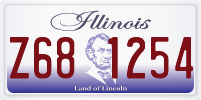 IL license plate Z681254