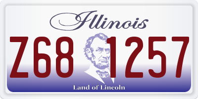 IL license plate Z681257