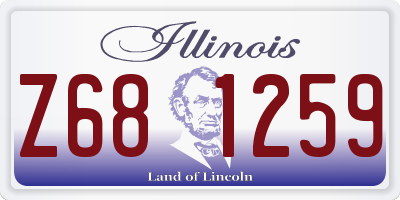 IL license plate Z681259