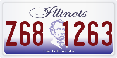 IL license plate Z681263