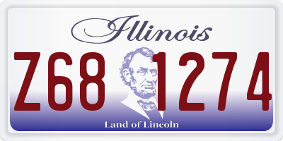 IL license plate Z681274