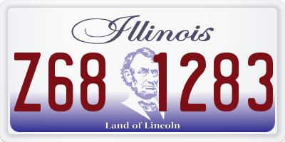 IL license plate Z681283