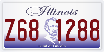 IL license plate Z681288