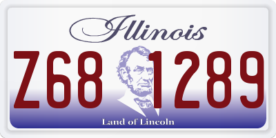 IL license plate Z681289