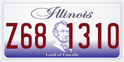 IL license plate Z681310