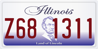 IL license plate Z681311