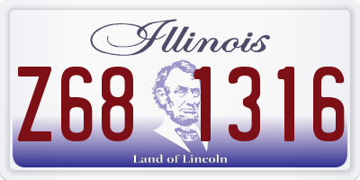 IL license plate Z681316