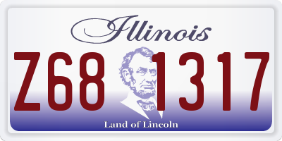 IL license plate Z681317