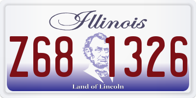 IL license plate Z681326