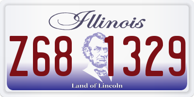 IL license plate Z681329