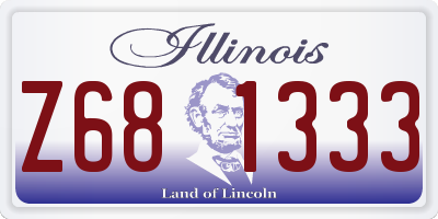 IL license plate Z681333