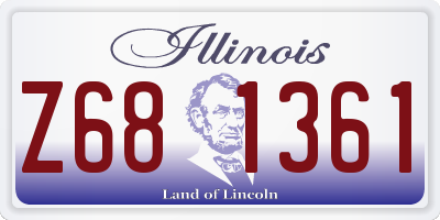 IL license plate Z681361