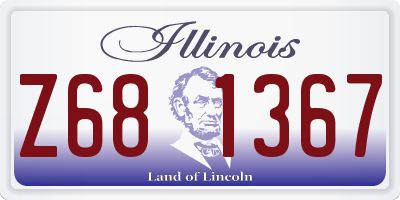 IL license plate Z681367