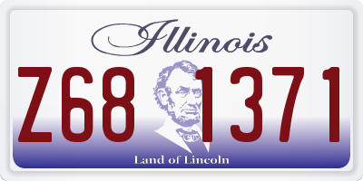 IL license plate Z681371