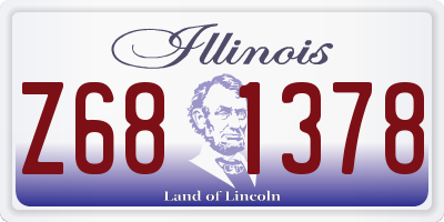 IL license plate Z681378