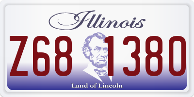 IL license plate Z681380