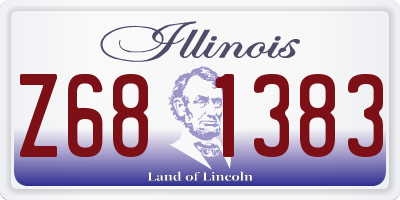 IL license plate Z681383