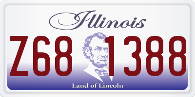 IL license plate Z681388