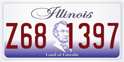 IL license plate Z681397