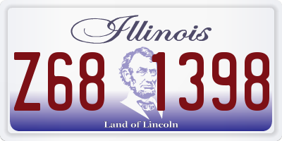 IL license plate Z681398