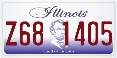 IL license plate Z681405
