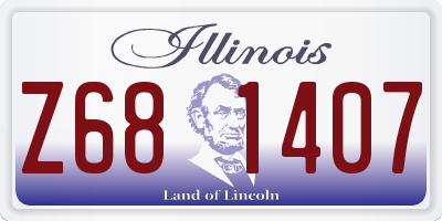 IL license plate Z681407