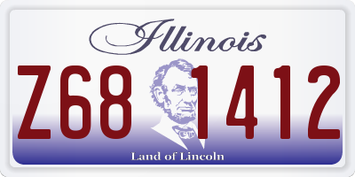 IL license plate Z681412